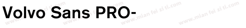 Volvo Sans PRO字体转换